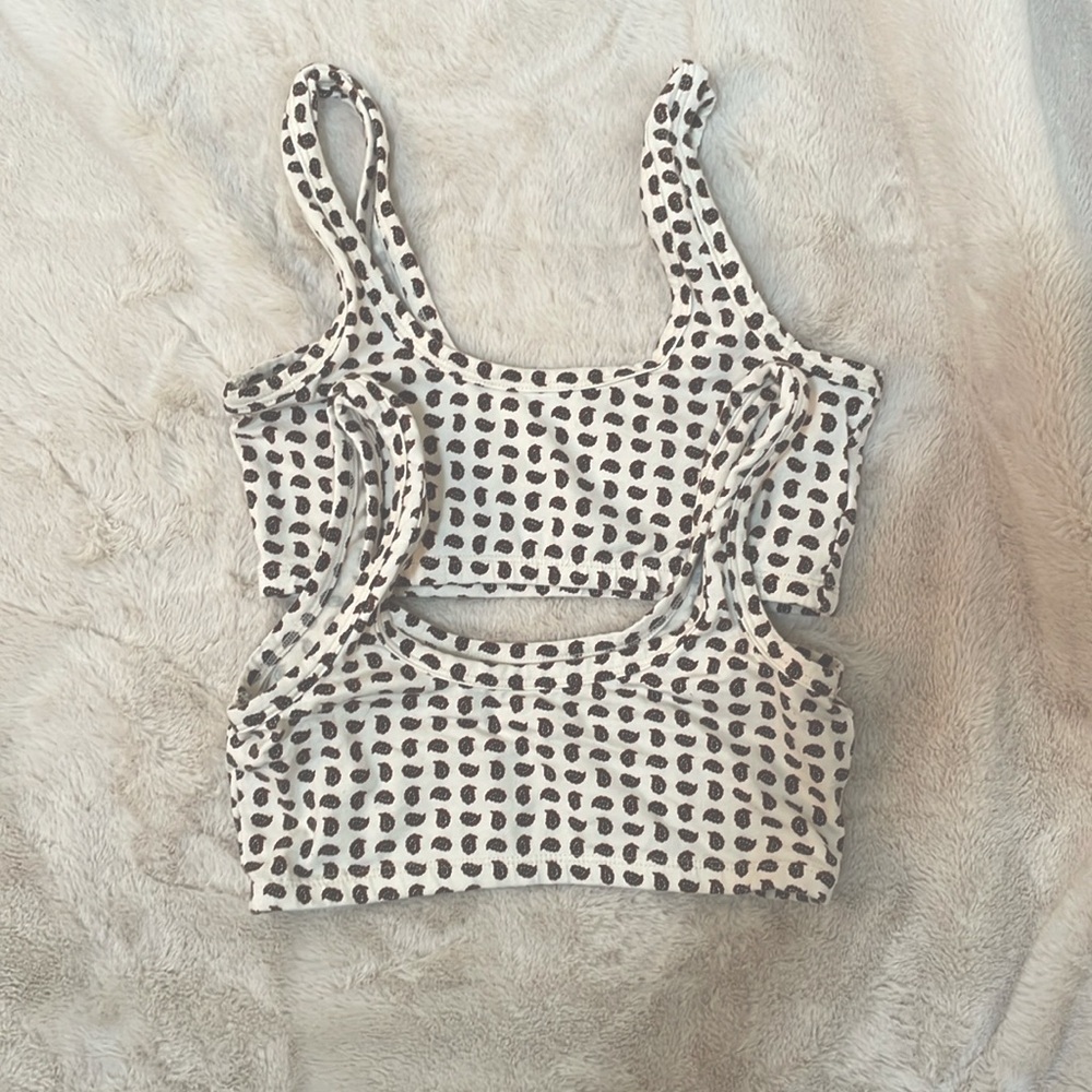 one PRICED INDIVIDUALLY LOLOL ARQ wide strap bra size medium in paisley